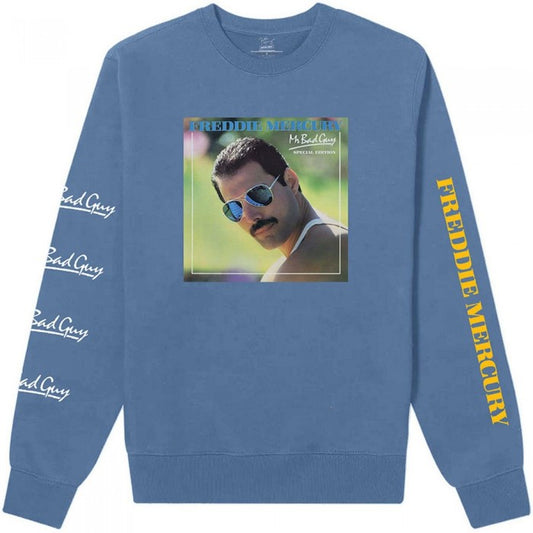 Front - Freddie Mercury Unisex Adult Mr Bad Guy Sleeve Print Long-Sleeved T-Shirt