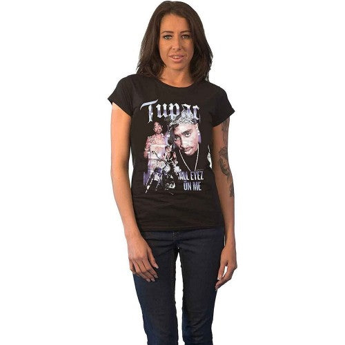 Front - Tupac Shakur Womens/Ladies All Eyez On Me T-Shirt