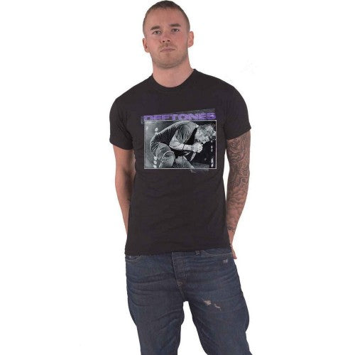 Front - Deftones Unisex Adult Chino Live Photo Cotton T-Shirt