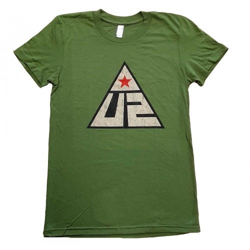 Front - U2 Womens/Ladies Glastonbury 2011 Pyramid Stage Cotton T-Shirt
