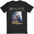 Front - Megadeth Unisex Adult Countdown Hourglass T-Shirt