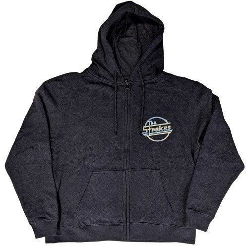 Front - The Strokes Unisex Adult OG Magna Full Zip Hoodie