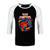 Front - Foo Fighters Unisex Adult Ray Gun Cotton Raglan T-Shirt