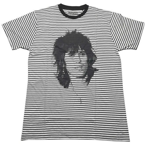 Front - The Rolling Stones Unisex Adult Keith Striped T-Shirt
