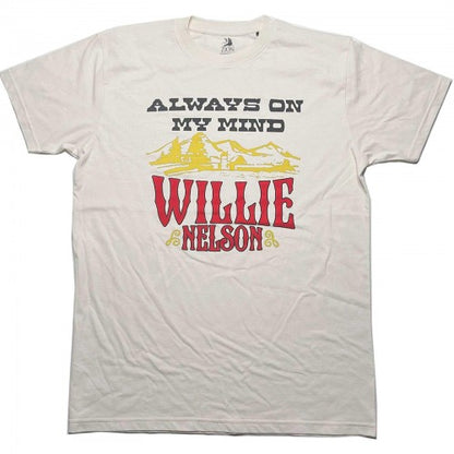 Front - Willie Nelson Unisex Adult Always On My Mind T-Shirt