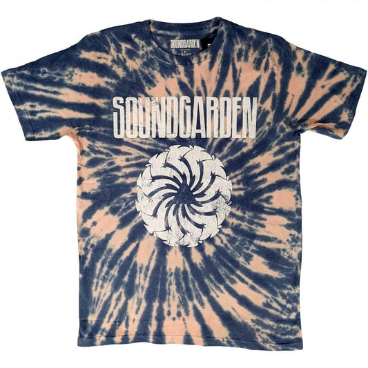 Front - Soundgarden Unisex Adult Swirl Tie Dye T-Shirt