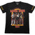 Front - Kiss Unisex Adult Love Gun Stars T-Shirt