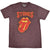 Front - The Rolling Stones Unisex Adult Gothic Text T-Shirt