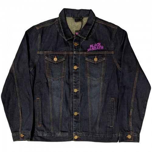 Front - Black Sabbath Unisex Adult Wavy Logo Denim Jacket