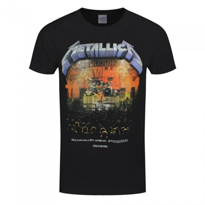 Front - Metallica Unisex Adult Stockholm ´86 Back Print T-Shirt
