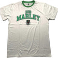 Front - Bob Marley Unisex Adult Collegic Logo T-Shirt