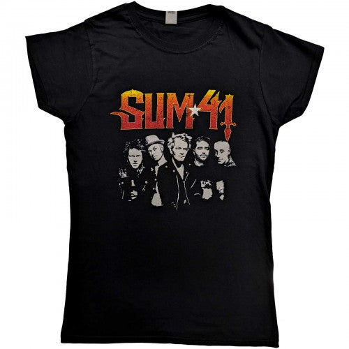 Front - Sum 41 Womens/Ladies Order In Decline Tour 2020 Band Cotton T-Shirt