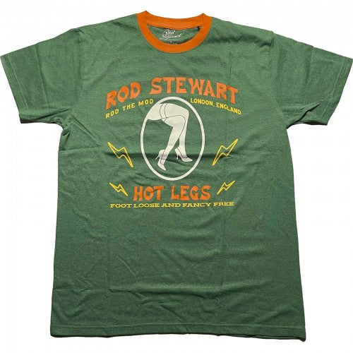 Front - Rod Stewart Unisex Adult Hot Legs T-Shirt