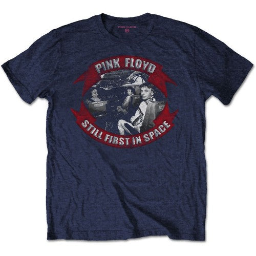 Front - Pink Floyd Unisex Adult First In Space Vignette Cotton T-Shirt
