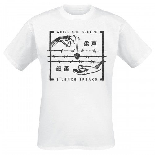Front - While She Sleeps Unisex Adult Silence Speaks Cotton T-Shirt