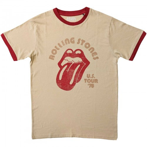 Front - The Rolling Stones Unisex Adult US Tour ´78 T-Shirt