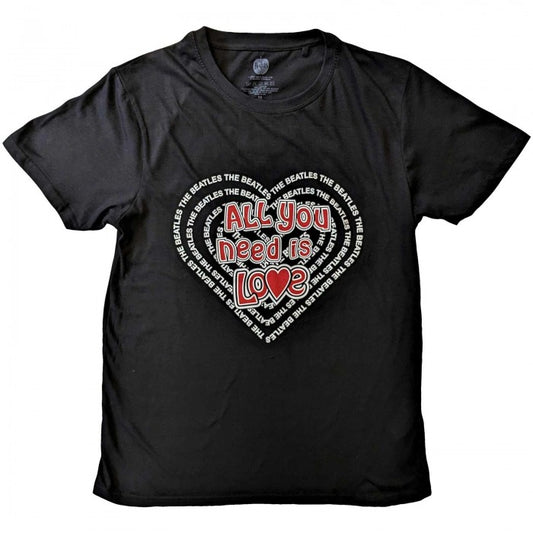 Front - The Beatles Unisex Adult All You Need Is Love Cotton T-Shirt