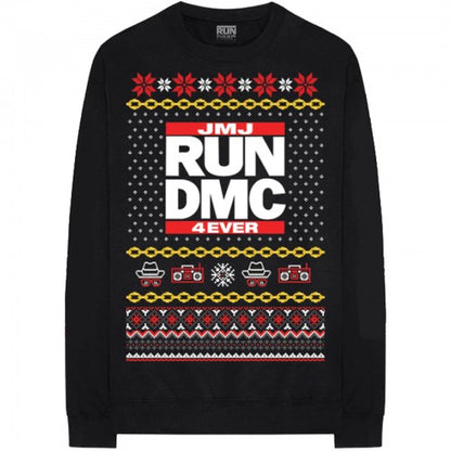 Front - Run DMC Unisex Adult Holiday Christmas Sweatshirt
