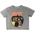 Front - AC/DC Womens/Ladies Highway To Hell Crop Top