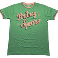 Front - Britney Spears Unisex Adult Ringer Retro T-Shirt