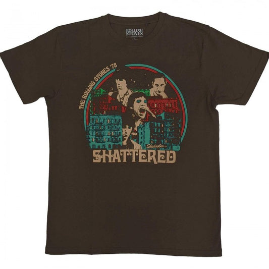 Front - The Rolling Stones Unisex Adult Some Girls Shattered T-Shirt