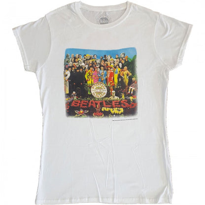 Front - The Beatles Womens/Ladies Sgt Pepper Back Print T-Shirt