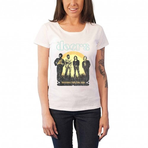 Front - The Doors Womens/Ladies Waiting For The Sun T-Shirt