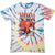 Front - Nirvana Unisex Adult Heart Tie Dye T-Shirt