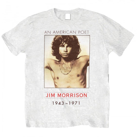 Front - The Doors Unisex Adult American Poet T-Shirt