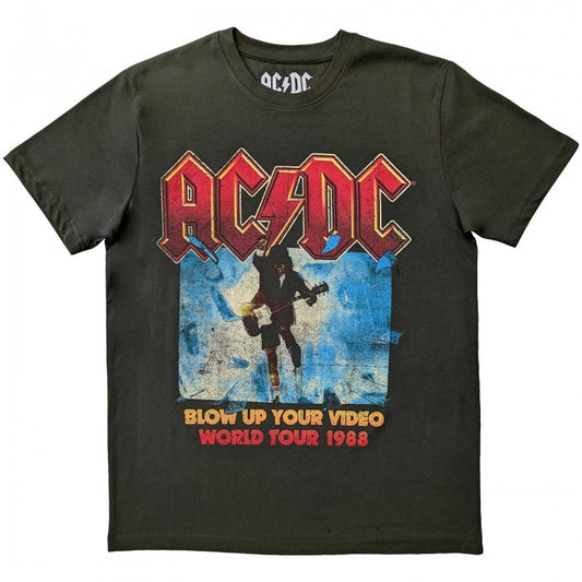 Front - AC/DC Unisex Adult Blow Up Your Video T-Shirt