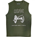 Front - AC/DC Unisex Adult About To Rock Cotton Tank Top