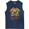 Front - Queen Unisex Adult Classic Crest Cotton Tank Top