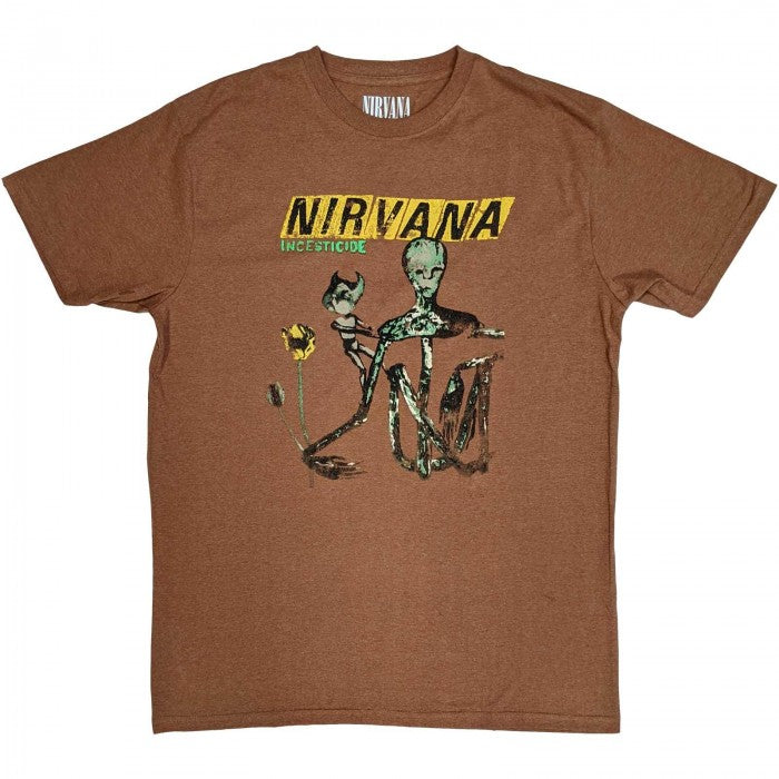 Front - Nirvana Unisex Adult Incesticide Album T-Shirt