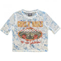 Front - Guns N Roses Womens/Ladies Welcome To The Jungle LV Mesh Crop Top