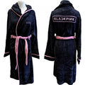 Front - BlackPink Unisex Adult Logo Dressing Gown