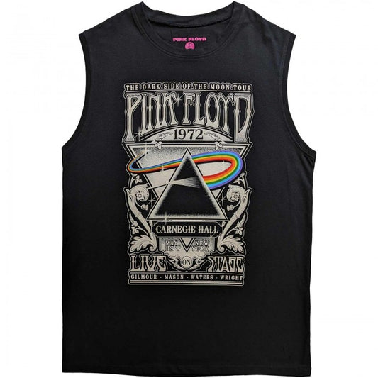 Front - Pink Floyd Unisex Adult Carnegie Hall Poster Cotton Tank Top