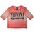 Front - Nirvana Womens/Ladies Nevermind Wavy Mesh Logo Crop Top