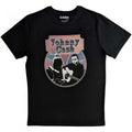 Front - Johnny Cash Unisex Adult Walking Guitar & Front On T-Shirt