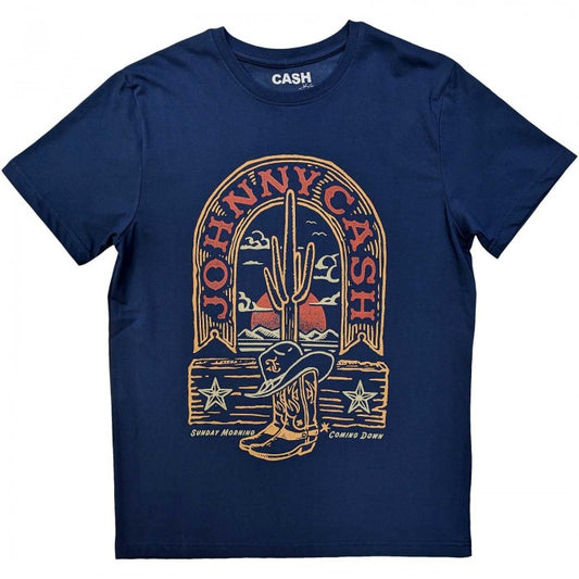 Front - Johnny Cash Unisex Adult Sunday Morning Coming Down T-Shirt