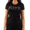 Front - Kiss Womens/Ladies Logo Embellished T-Shirt