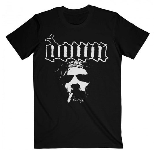 Front - Down Unisex Adult Face Cotton T-Shirt