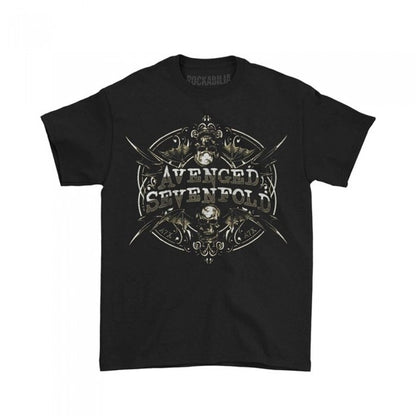Front - Avenged Sevenfold Unisex Adult Reflections Cotton T-Shirt