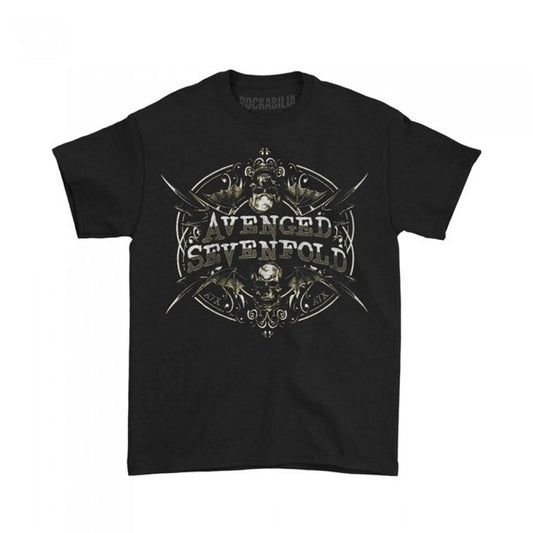 Front - Avenged Sevenfold Unisex Adult Reflections Cotton T-Shirt