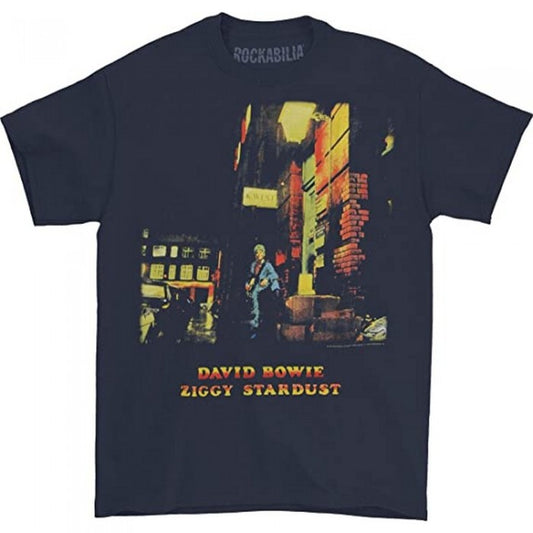 Front - David Bowie Unisex Adult Ziggy Stardust T-Shirt