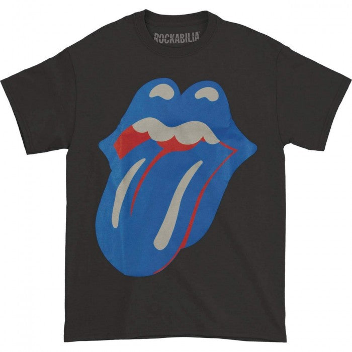 Front - The Rolling Stones Childrens/Kids Blue & Lonesome Tongue T-Shirt