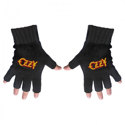 Front - Ozzy Osbourne Unisex Adult Logo Fingerless Gloves
