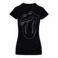 Front - The Rolling Stones Womens/Ladies Tongue Diamante T-Shirt