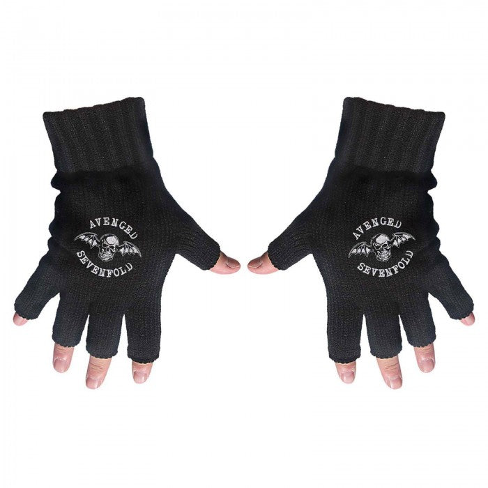Front - Avenged Sevenfold Unisex Adult Logo Fingerless Gloves