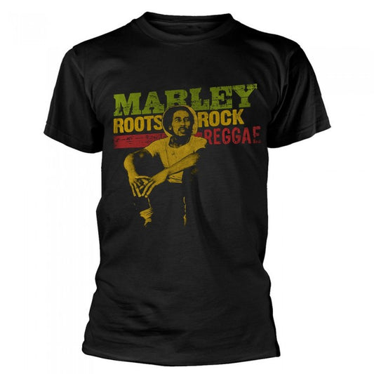 Front - Bob Marley Unisex Adult Roots Rock Reggae T-Shirt