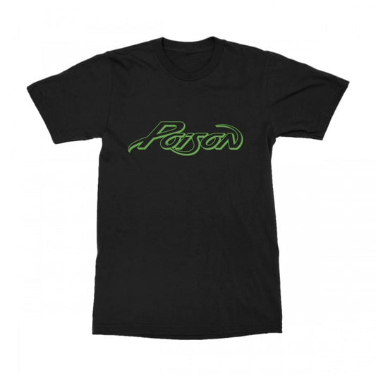 Front - Poison Unisex Adult Vintage Logo T-Shirt